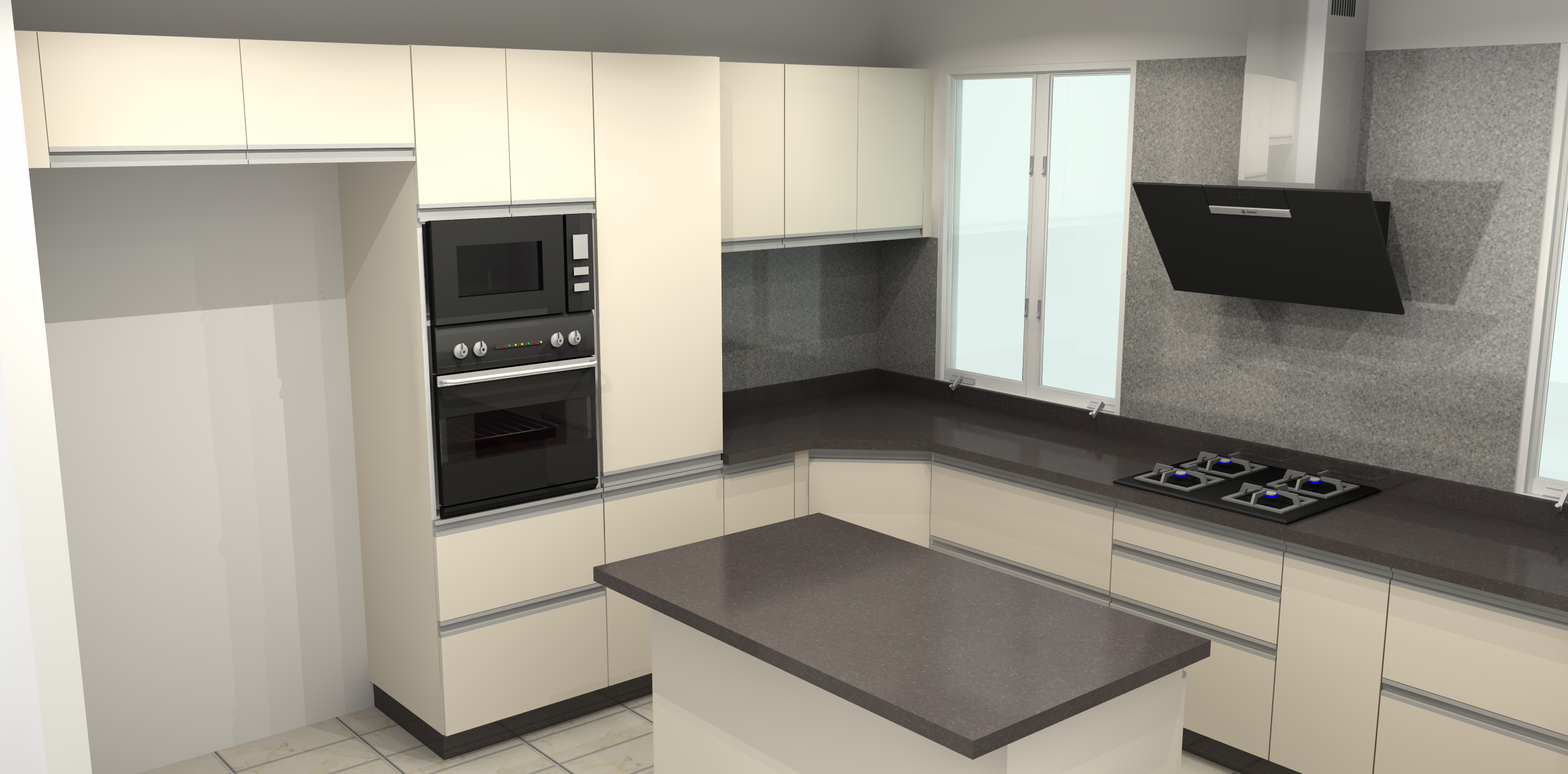 Modern Complete Kitchen Setup